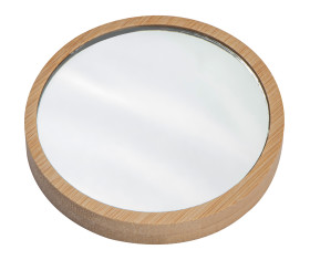 Bamboo makeup mirror