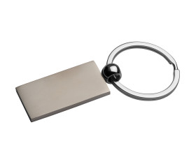 Metal keyring, rectangular