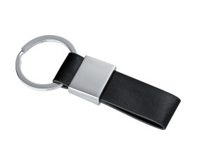 Keyring with a black PU strap