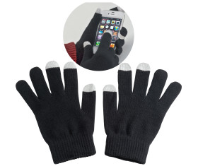 Handschuhe aus Acryl mit 2 Touch-Spitzen