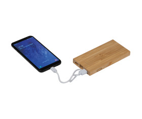 Powerbank van bamboe